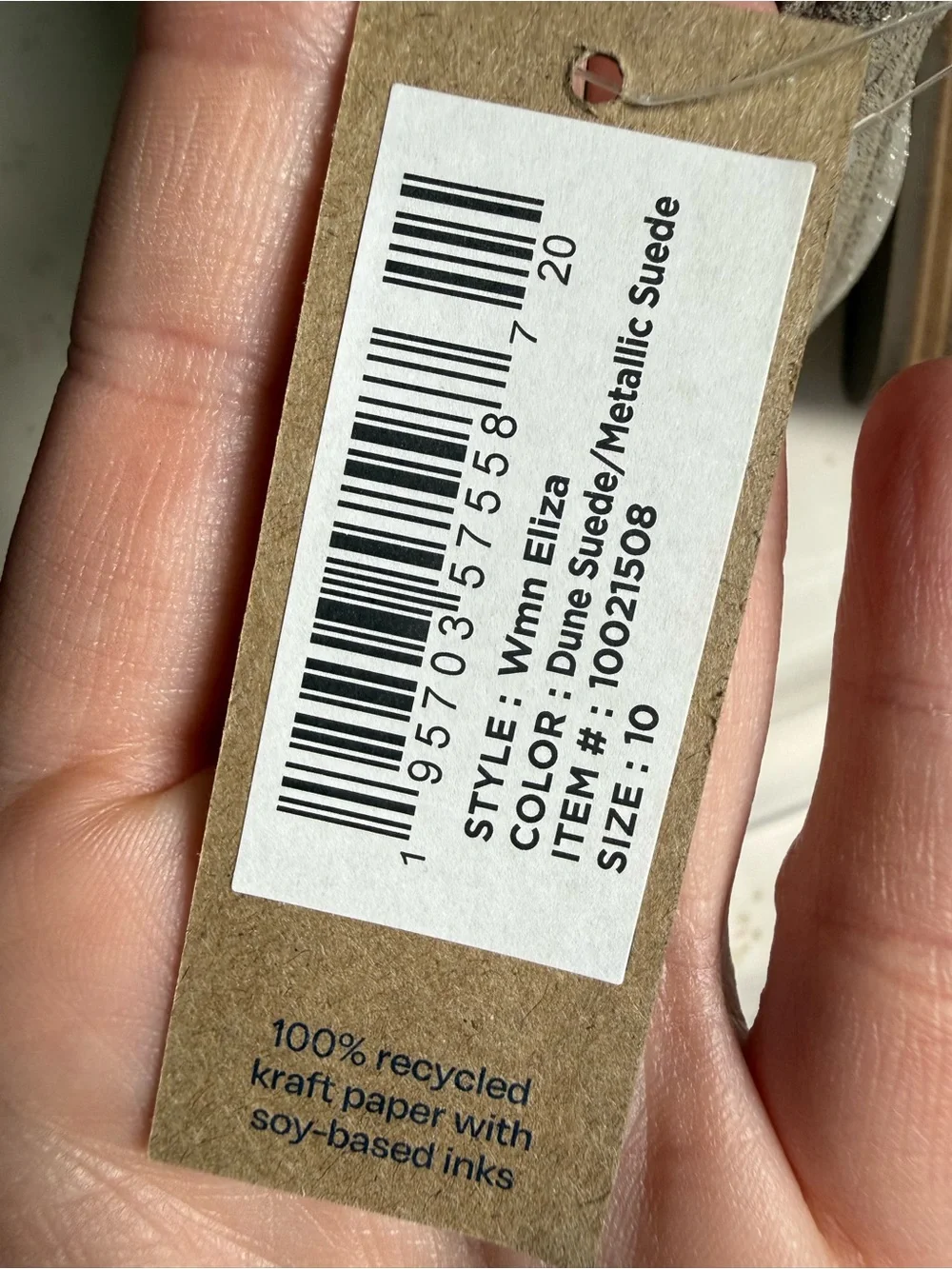 TOMS Eliza Suede Bootie - Dune Metallic Suede - Women’s 10 NWT